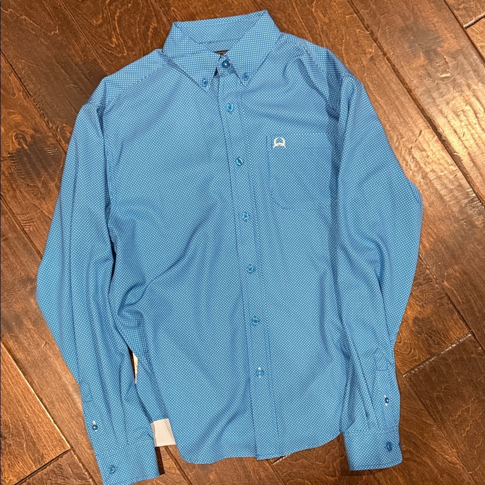 Cinch Kids Blue Button-Down Shirt